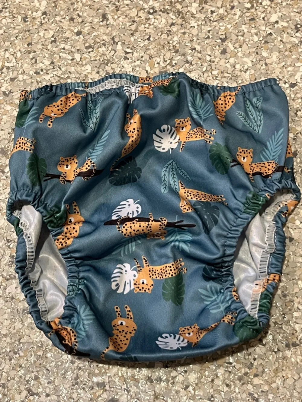 NWOT 3T Reusable Kids Diaper Cover - Ocean Whale Print - Blue NWOT